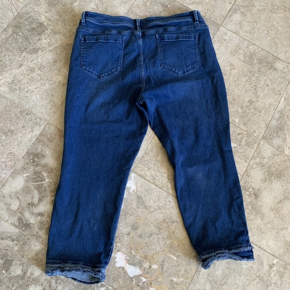 J. Jill Womens Size 16 Petite Authentic Fit Slim Ankle Denim Blue Jeans - Picture 10 of 10